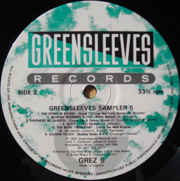 Various - Greensleeves Sampler 5 | Greensleeves Records (GREZ5) - 4