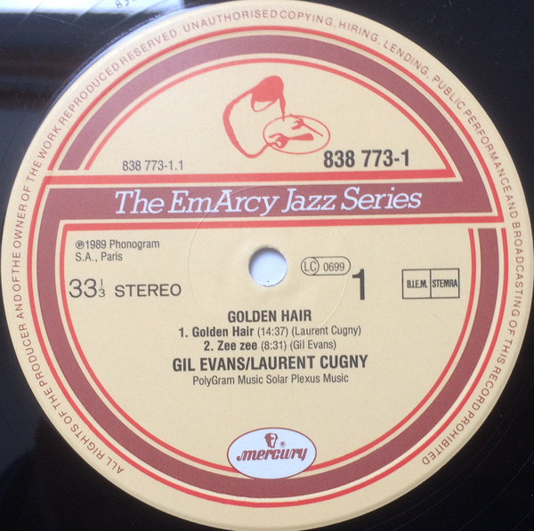 Gil Evans / Laurent Cugny / Big Band Lumière - Golden Hair | EmArcy (838 773-1) - 4