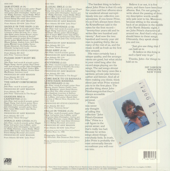 John Prine - Prime Prine - The Best Of John Prine | Atlantic (R1 18202) - 4 John Prine - Prime Prine - The Best Of John Prine | Atlantic (R1 18202) - 4