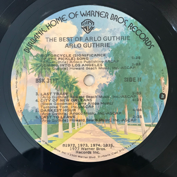 Arlo Guthrie - The Best Of Arlo Guthrie | Warner Bros. Records (BSK 3117) - 4