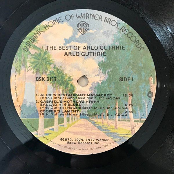 Arlo Guthrie - The Best Of Arlo Guthrie | Warner Bros. Records (BSK 3117) - 3