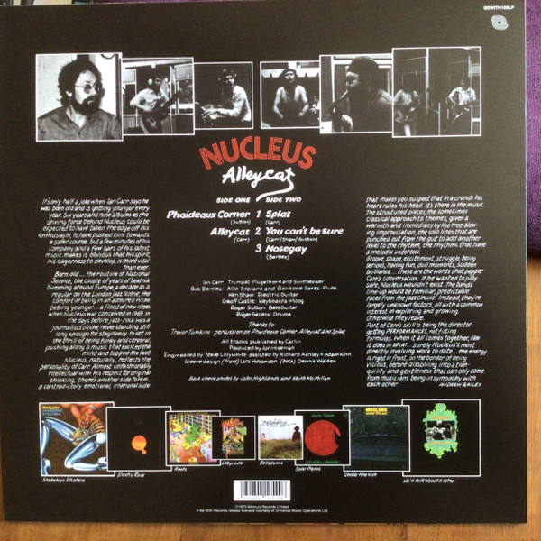 Nucleus - Alleycat | Be With Records (BEWITH105LP) - 2