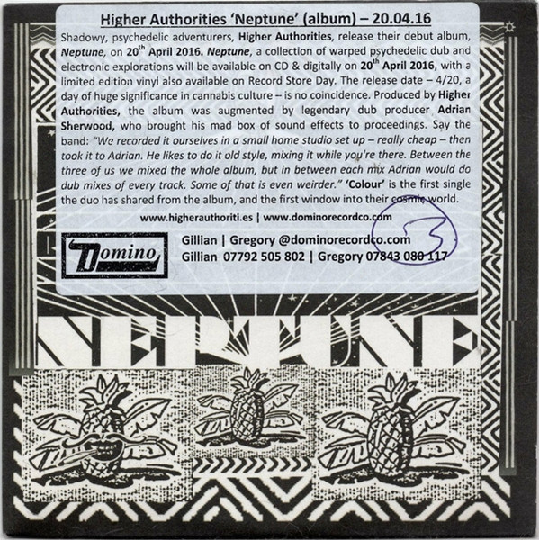 Higher Authorities - Neptune | Domino (WIGCD355P)
