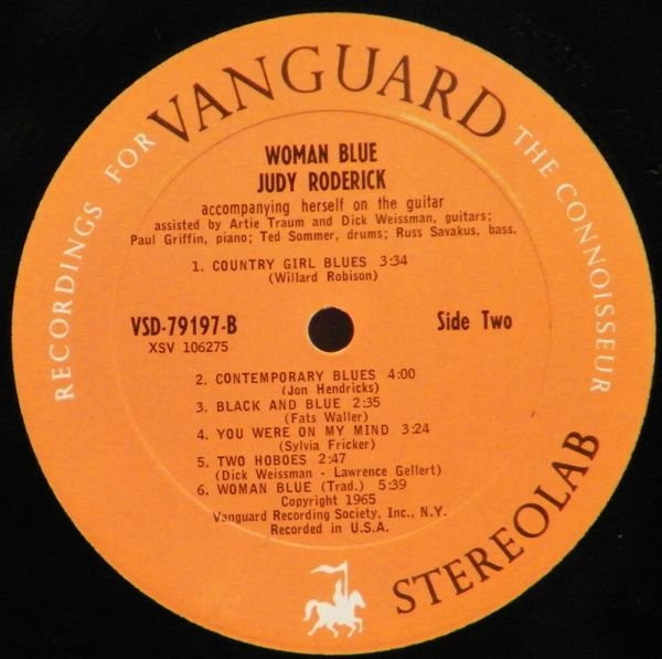 Judy Roderick - Woman Blue | Vanguard (VSD-79197) - 4 Judy Roderick - Woman Blue | Vanguard (VSD-79197) - 4