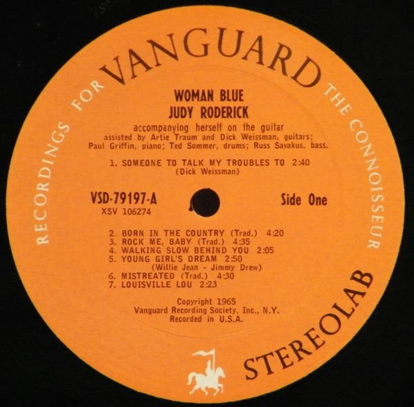 Judy Roderick - Woman Blue | Vanguard (VSD-79197) - 3 Judy Roderick - Woman Blue | Vanguard (VSD-79197) - 3