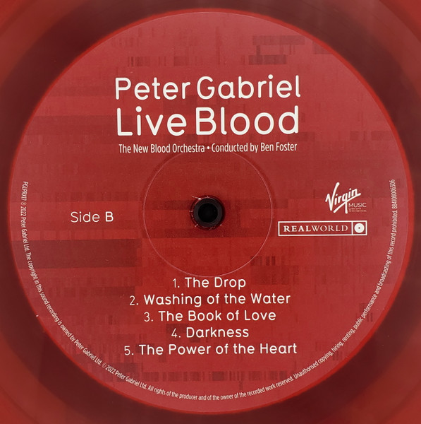Peter Gabriel - Live Blood | Real World Records (PGLPRX17) - 4