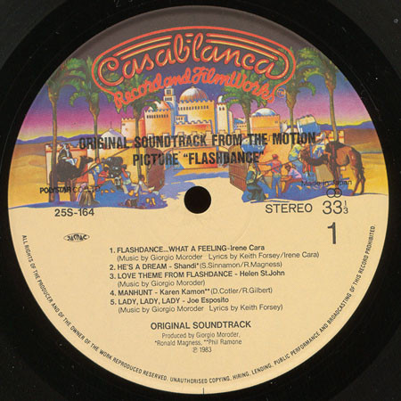 Various - Flashdance (Original Soundtrack From The Motion Picture) = フラッシュダンス | Casablanca (25S-164) - 3