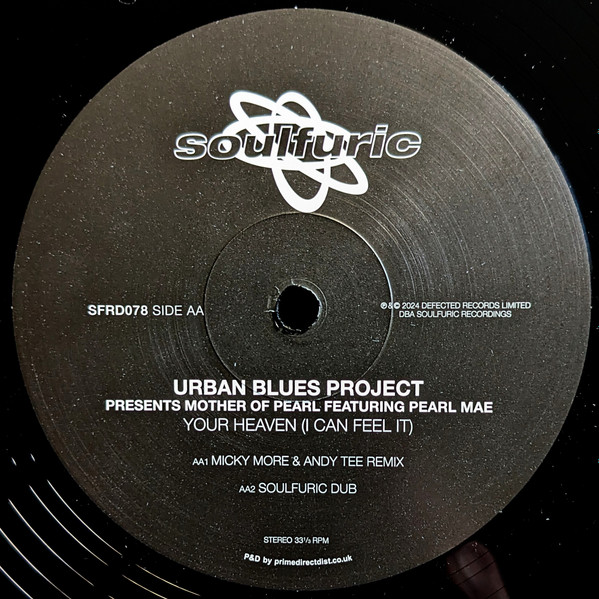Soulsearcher / Urban Blues Project Presents Mother Of Pearl Featuring Pearl Mae - Feelin' Love / Your Heaven (I Can Feel It) | Soulfuric Deep (SFRD078) - 2 Soulsearcher / Urban Blues Project Presents Mother Of Pearl Featuring Pearl Mae - Feelin' Love / Your Heaven (I Can Feel It) | Soulfuric Deep (SFRD078) - 2
