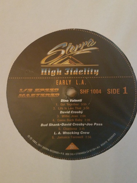 Various - Early L.A. | Sierra Records (SHF 1004) - 3 Various - Early L.A. | Sierra Records (SHF 1004) - 3