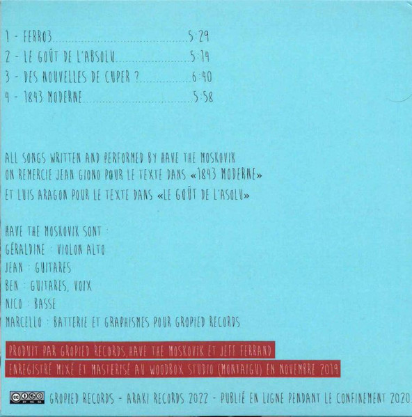 Have The Moskovik - Répétition Générale | Gropied Records (none) - 2
