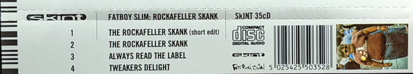 Fatboy Slim - The Rockafeller Skank | Skint (SkINT 35cD) - 4 Fatboy Slim - The Rockafeller Skank | Skint (SkINT 35cD) - 4
