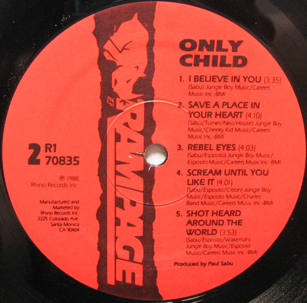 Only Child - Only Child | Rampage Records (R1 70835) - 4 Only Child - Only Child | Rampage Records (R1 70835) - 4