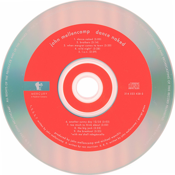 John Cougar Mellencamp - Dance Naked [CD] | Mercury (314 522 428-2) - 3