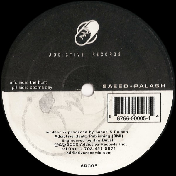 Saeed & Palash - The Hunt / Dooms Day | Addictive Records (AR005)