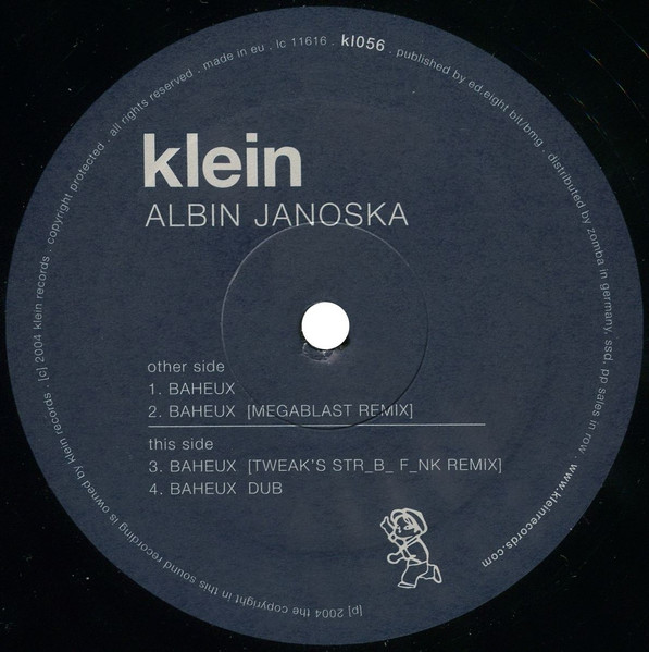 Albin Janoska - Baheux | Klein Records (kl056) - main