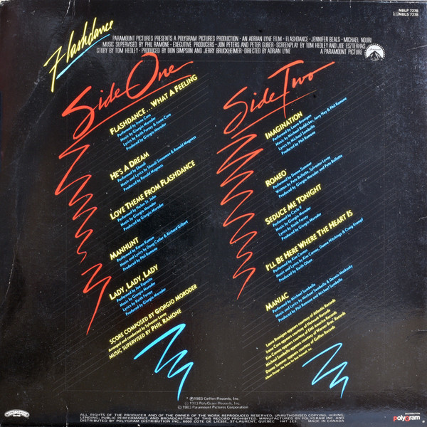 Various - Flashdance (Original Soundtrack From The Motion Picture) [Vinyl] | Casablanca (NBLP 7278) - 2