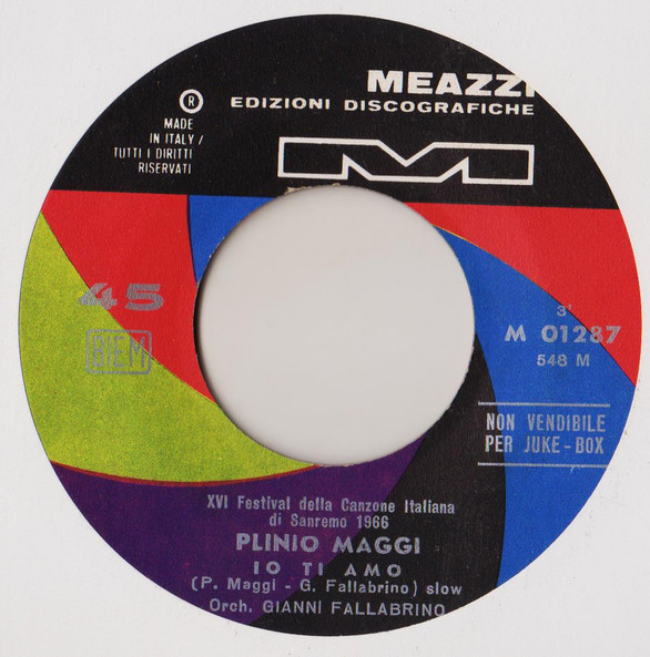 Plinio Maggi - Io Ti Amo | Meazzi (M 01287) - main