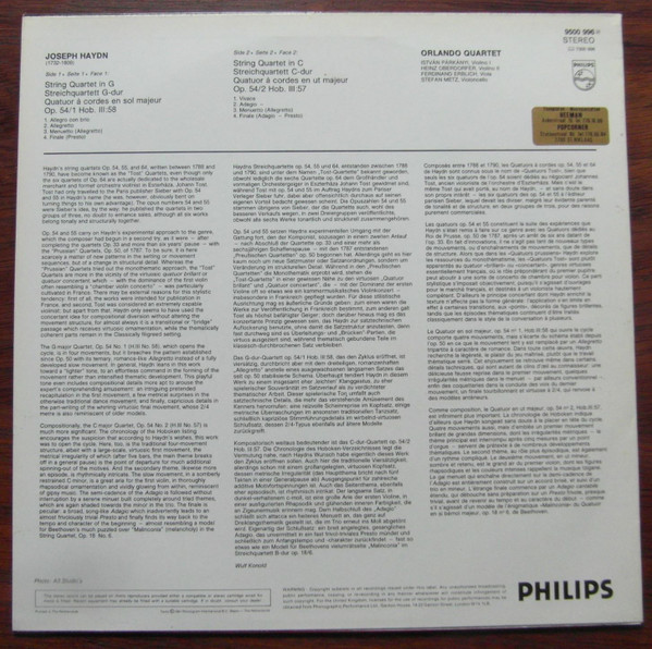 String Quartets = Streichquartette Op.54 Nos. 1 & 2