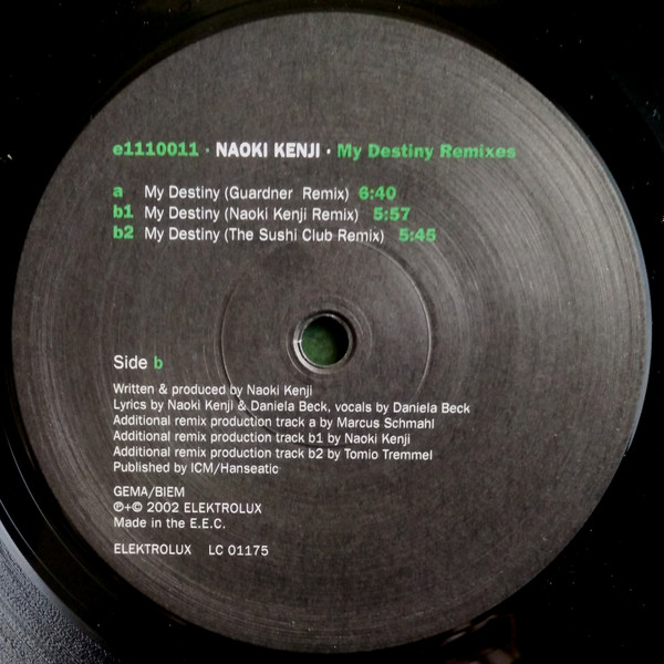 Naoki Kenji - My Destiny Remixes | Elektrolux (E 1110011) - 3 Naoki Kenji - My Destiny Remixes | Elektrolux (E 1110011) - 3