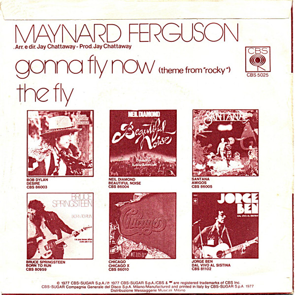Maynard Ferguson - Gonna Fly Now (Theme From "Rocky") | CBS (CBS 5025) - 4