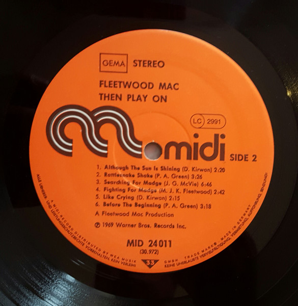 Fleetwood Mac - Then Play On | Midi (MID 24 011) - 4 Fleetwood Mac - Then Play On | Midi (MID 24 011) - 4