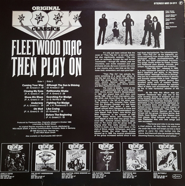 Fleetwood Mac - Then Play On | Midi (MID 24 011) - 2 Fleetwood Mac - Then Play On | Midi (MID 24 011) - 2