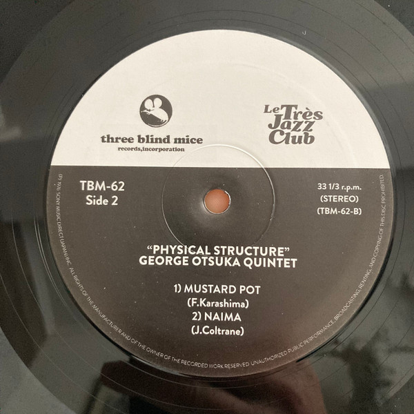 George Otsuka Quintet - Physical Structure | Three Blind Mice (TBM62) - 3
