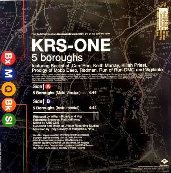 KRS-One - 5 Boroughs | Jive (01241-42565-1) - 2