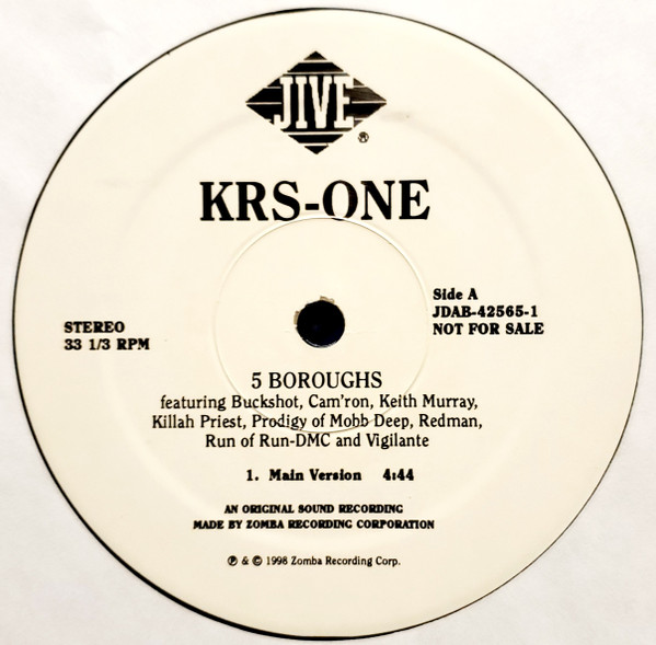 KRS-One - 5 Boroughs | Jive (01241-42565-1) - 3