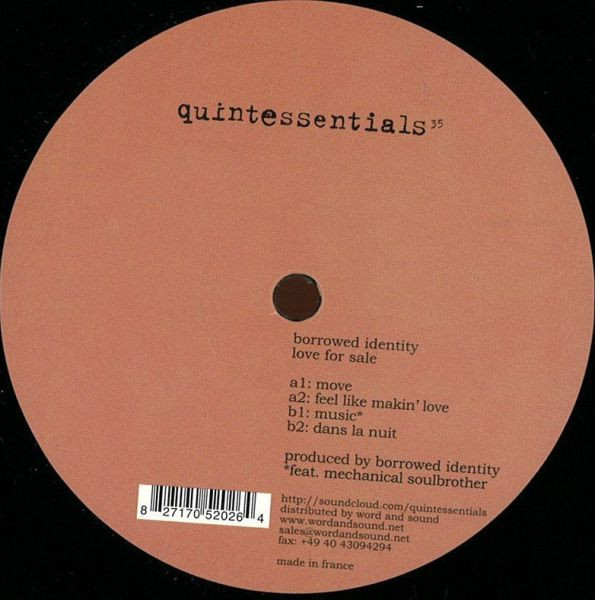 Borrowed Identity - Love For Sale | Quintessentials (quintessentials 35) - 2 Borrowed Identity - Love For Sale | Quintessentials (quintessentials 35) - 2