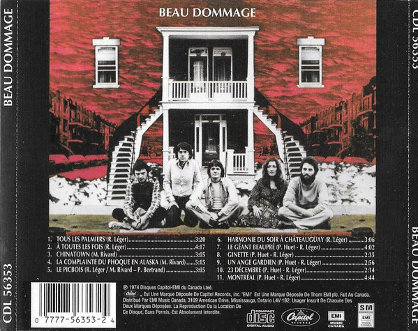 Beau Dommage - Beau Dommage | Capitol Records (CDL 56353) - 2 Beau Dommage - Beau Dommage | Capitol Records (CDL 56353) - 2