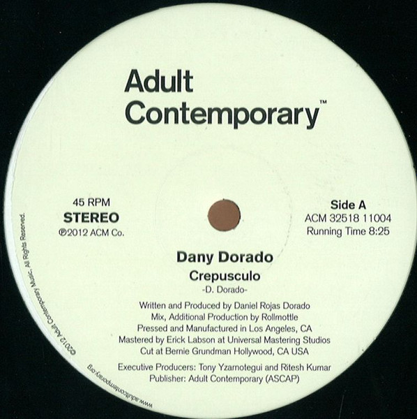 Dany Dorado - Crepusculo / Fuga | Adult Contemporary (ACM 32518 11004)