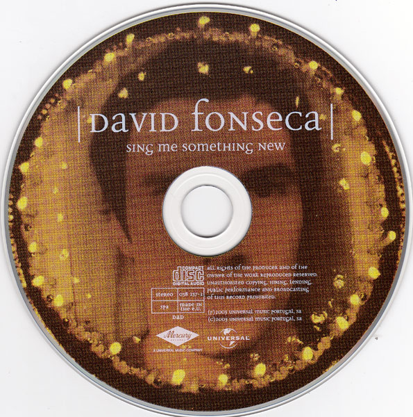 David Fonseca - Sing Me Something New | Mercury (038 237-2) - 3