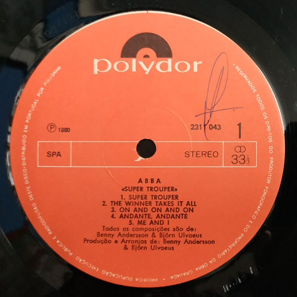 ABBA - Super Trouper | Polydor (2311 043) - 3