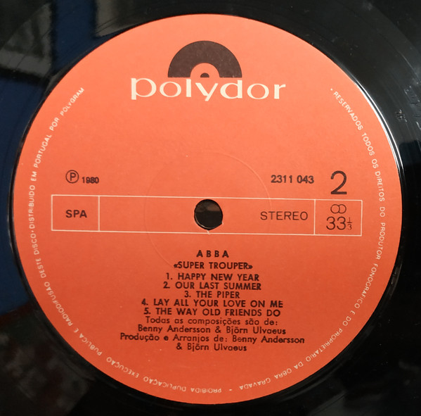 ABBA - Super Trouper | Polydor (2311 043) - 4