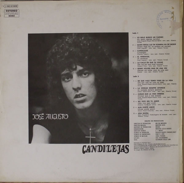 José Augusto - Candilejas | Odeon (1 J 062-81808) - 3 José Augusto - Candilejas | Odeon (1 J 062-81808) - 3