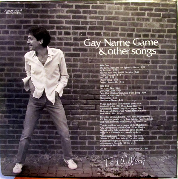 Tom Wilson Weinberg - Gay Name Game | Aboveground Records (AR 101) - 2