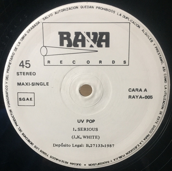 UV Pop - Serious | Raya Records (RAYA-005) - 3