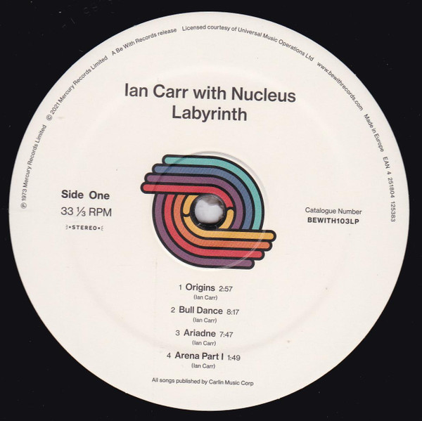 Ian Carr With Nucleus - Labyrinth | Be With Records (BEWITH103LP)