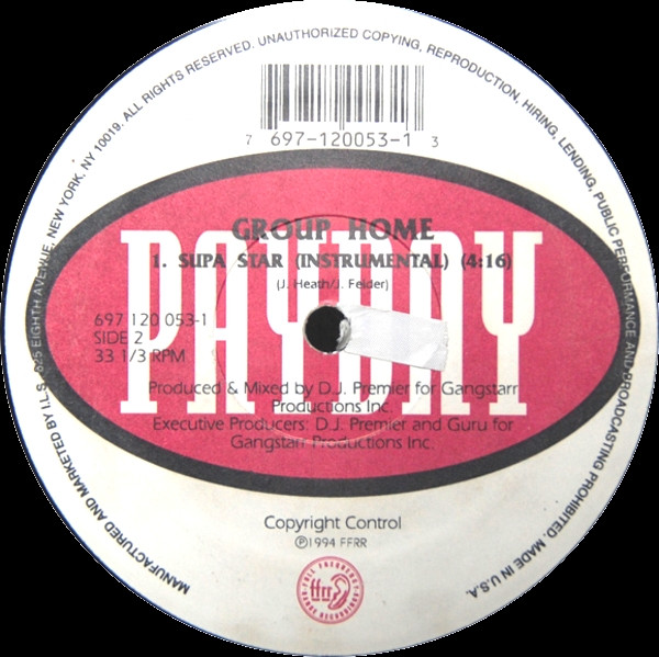 Group Home - Supa Star | Payday (697 120 053-1) - 4