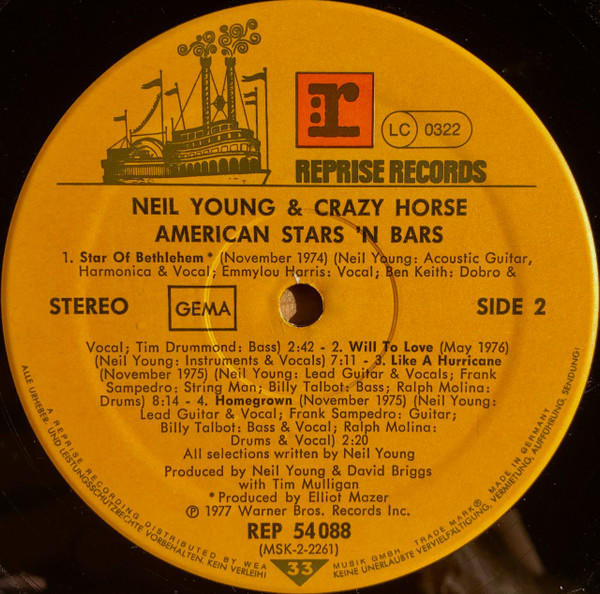 Neil Young - American Stars 'N Bars | Reprise Records (REP 54 088) - 4 Neil Young - American Stars 'N Bars | Reprise Records (REP 54 088) - 4