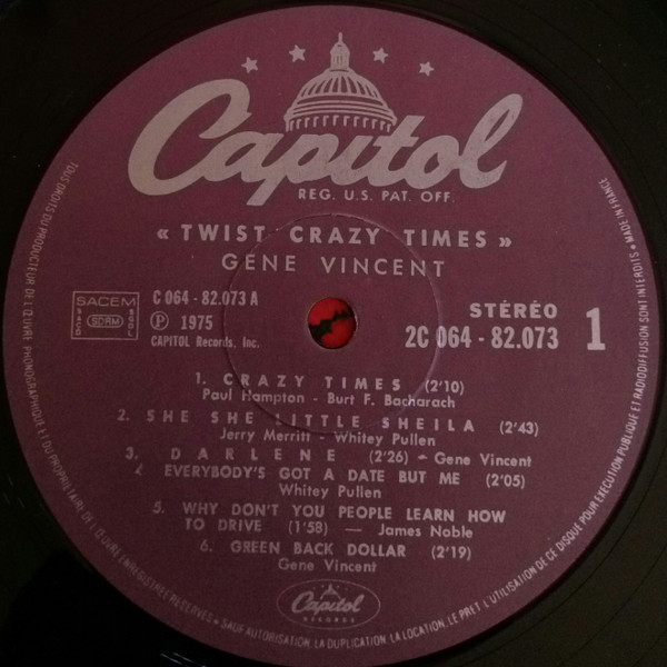 Gene Vincent - Twist Crazy Times! | Capitol Records (2C 064-82.073) - 3