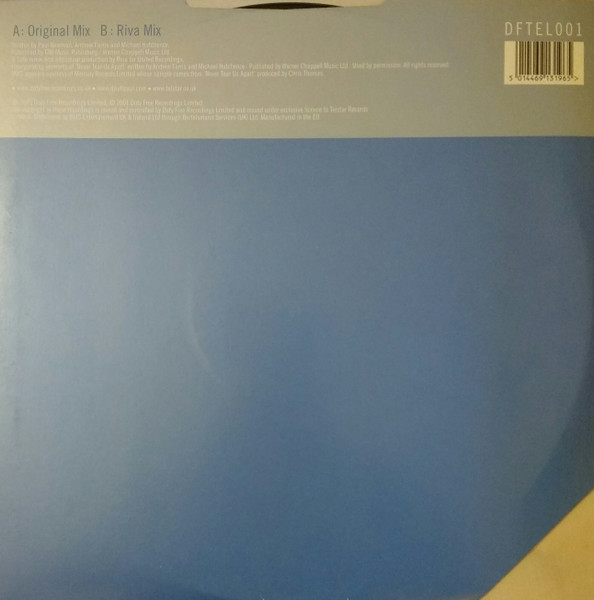 Tall Paul Vs INXS - Precious Heart | Duty Free Recordings (DFTEL001) - 2 Tall Paul Vs INXS - Precious Heart | Duty Free Recordings (DFTEL001) - 2