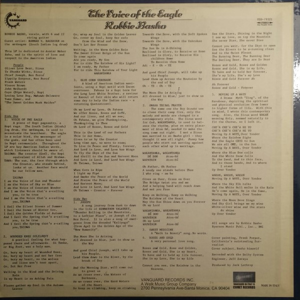 Robbie Basho - The Voice Of The Eagle | Comet Records (VSD 79321) - 2 Robbie Basho - The Voice Of The Eagle | Comet Records (VSD 79321) - 2