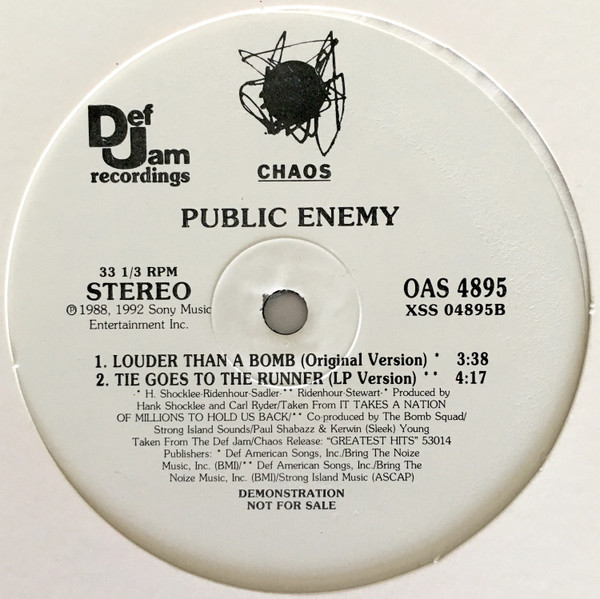 Public Enemy - Louder Than A Bomb | Def Jam Recordings (OAS 4895) - 2 Public Enemy - Louder Than A Bomb | Def Jam Recordings (OAS 4895) - 2