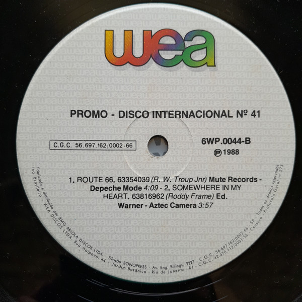 Various - Promo - Disco Internacional N° 41 | WEA (6WP.0044) - 4
