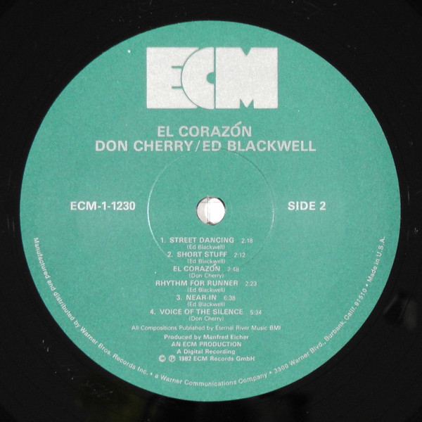 Don Cherry / Ed Blackwell - El Corazón | ECM Records (ECM 1-1230) - 4 Don Cherry / Ed Blackwell - El Corazón | ECM Records (ECM 1-1230) - 4