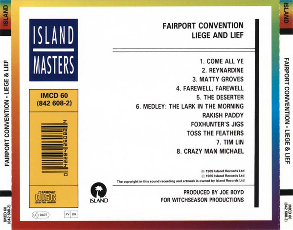 Fairport Convention - Liege & Lief | Island Masters (IMCD 60) - main