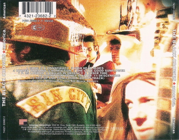 The Black Crowes - Amorica | American Recordings (74321 23682 2) - 2