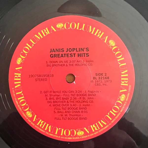 Janis Joplin - Janis Joplin's Greatest Hits | Columbia (19075819581) - main